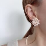 【受注生産商品】ビーズのシャワータッセルピアス、イヤリング ･ナビイメージ-2