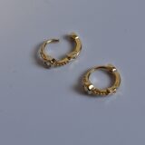 Mini Stone Accent Hoop pierce･ナビイメージ-1