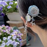 【受注生産商品】 Denim Rose Kanzashi・ナビイメージ-4