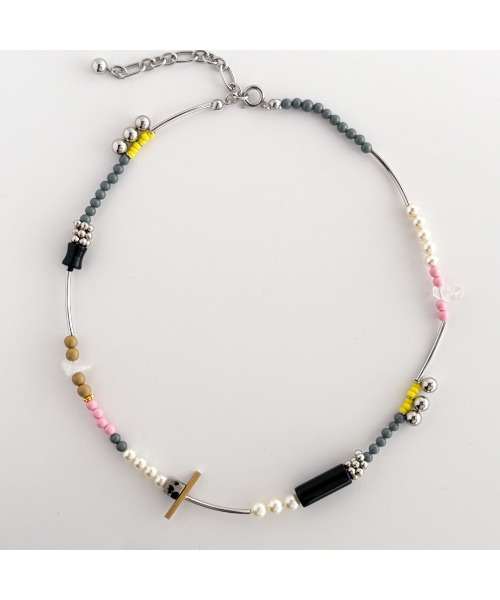 〔受注生産〕ヴィンテージミックスカラフルネックレス ･イメージ