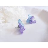  ラベンダーとブルーの紫陽花　ピアス ･ナビイメージ-1