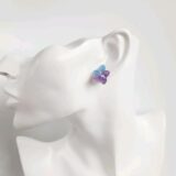  ラベンダーとブルーの紫陽花　ピアス ･ナビイメージ-3