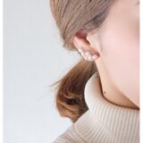 【受注生産】zigzag　淡水パール　イヤリング･ナビイメージ-1