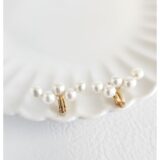 【受注生産】zigzag　淡水パール　イヤリング･ナビイメージ-2