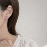 【受注生産商品】選べる5粒セット サージカルステンレスピアス 花 ピンク ホワイト オフィス 小ぶり 小粒･ナビイメージ-1