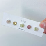 【受注生産商品】選べる5粒セット サージカルステンレスピアス 花 ピンク ホワイト オフィス 小ぶり 小粒･ナビイメージ-2